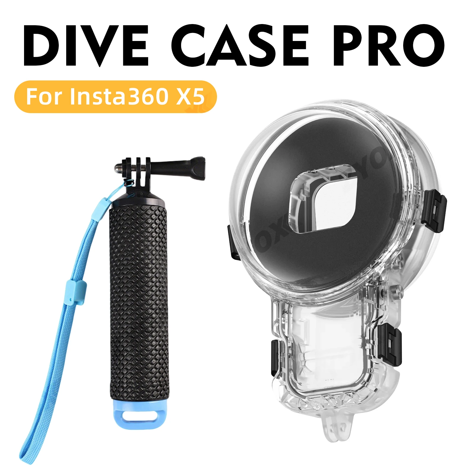 

Invisible Dive Case Pro For Insta360 X5, 50M Completely Invisible Design Allows For Seamless 360 Underwater Shots Accessories