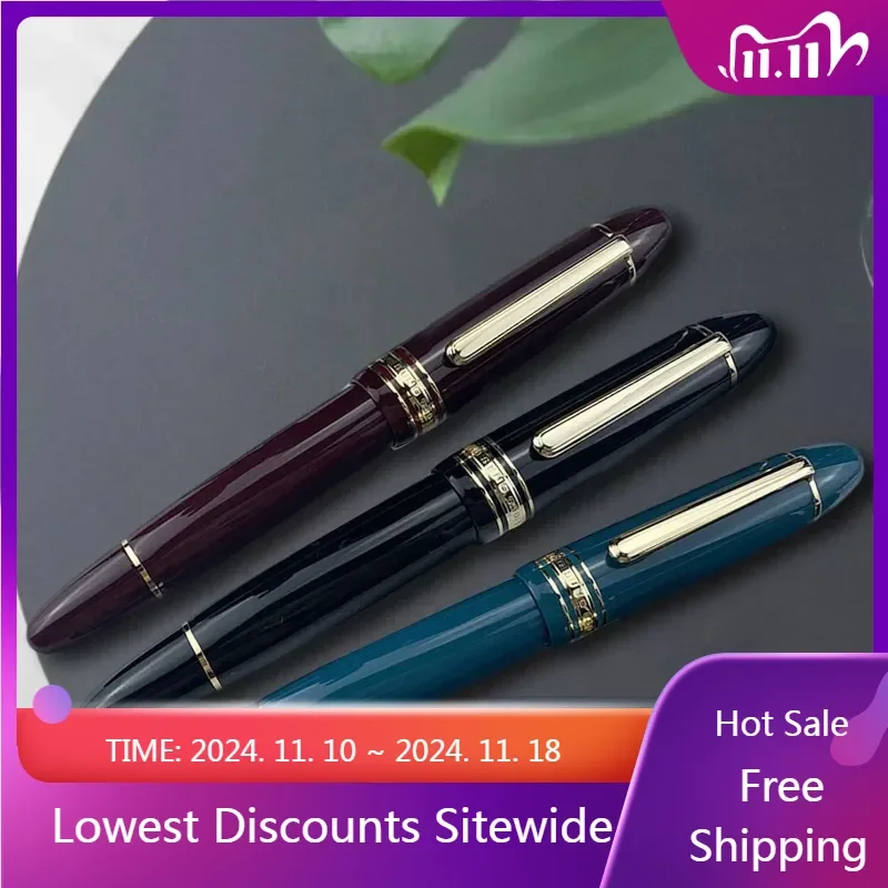 

Acrylic Fountain Pen Resin Transparent Yongshen 630 NO.8 Big Size Copper Piston F Nib Calligraphy Pen Office Supplies Gift