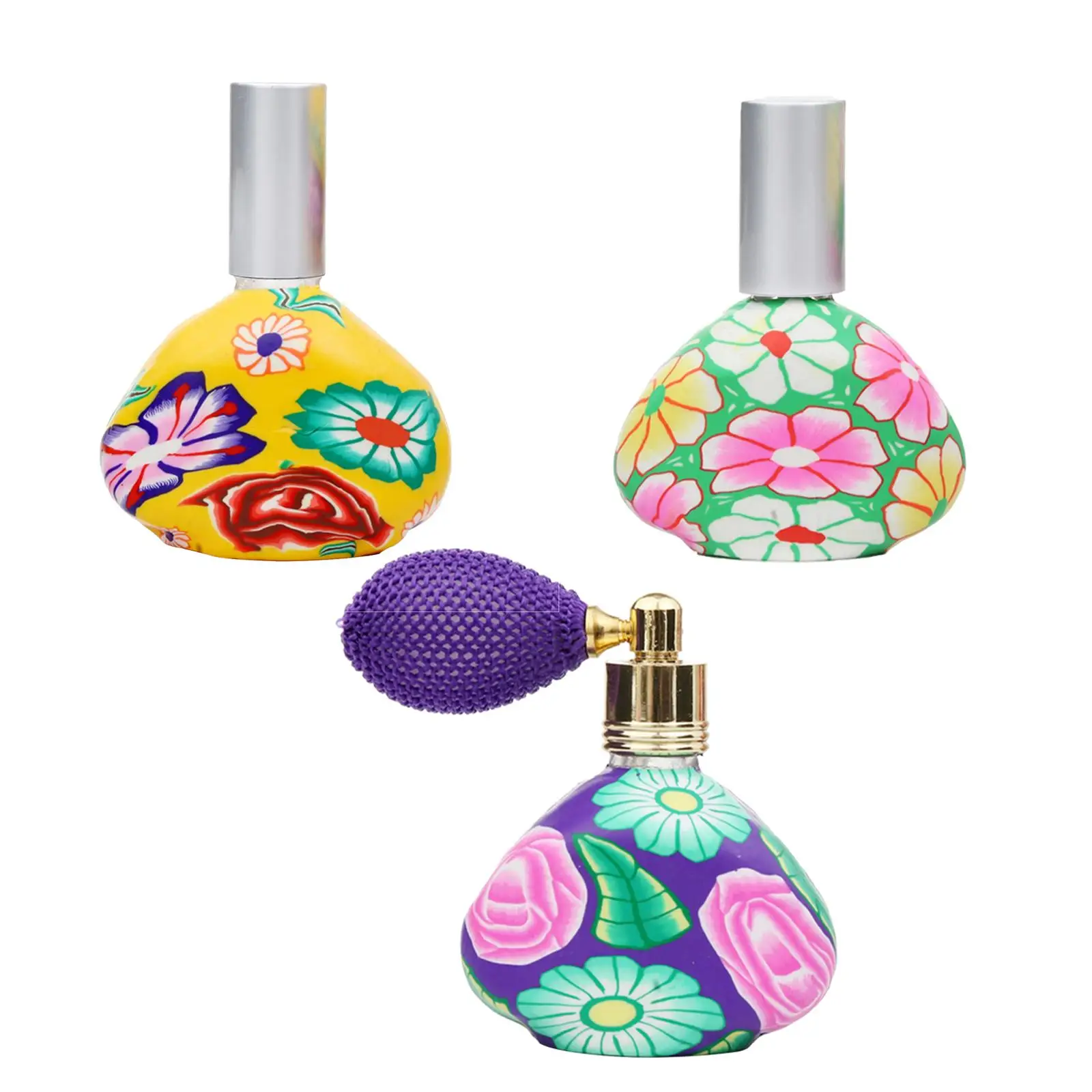 Refillable Perfume Vial 13ml Painted Glass Fragrance Container for Ladies