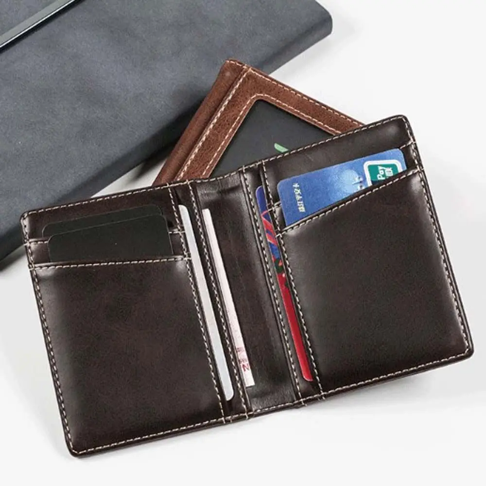 

With Photo Holders Driver's License Bag ID Card cover Mini Money Bag Card Case Men Wallet Business Card Holder Coin Purse