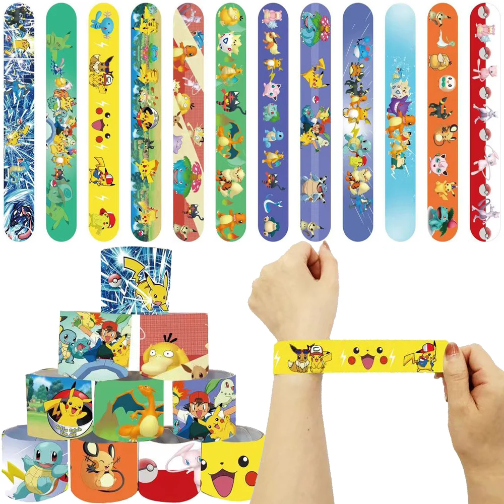 بوكيمون حفلة عيد ميلاد لوازم أساور ملصقات المفاتيح للأطفال بيناتا جودي حقيبة الحشو لطيف بيكاتشو بوكيمون حفلة الحسنات #3