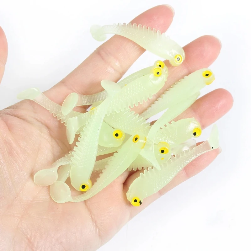 Señuelo silicona luminoso Wobbler Swimbait para lubina 5 cm 1,2g - imagen 5