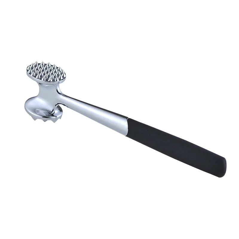 Hot Selling Hammer Mallet Tool for Meat Tenderizing Comfortable Rubber Handle for Steak Beef Durable Metal Hamburger Maker