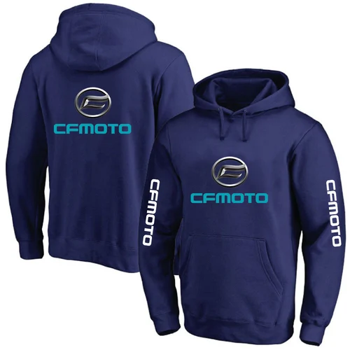 2025 primavera y otoño hombre Cfmoto Logo estampado Color sólido Popular Jersey con capucha abrigo Premium clásico personalizado sudaderas con capucha sueltas