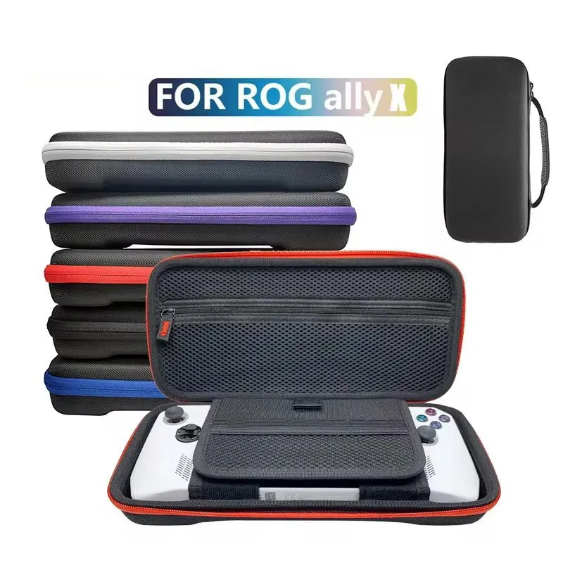 Protective Console Bag for Asus ROG Ally X 2024 Dustproof Hard Shell Carrying Bag  Large Capacity with Inner Support Case