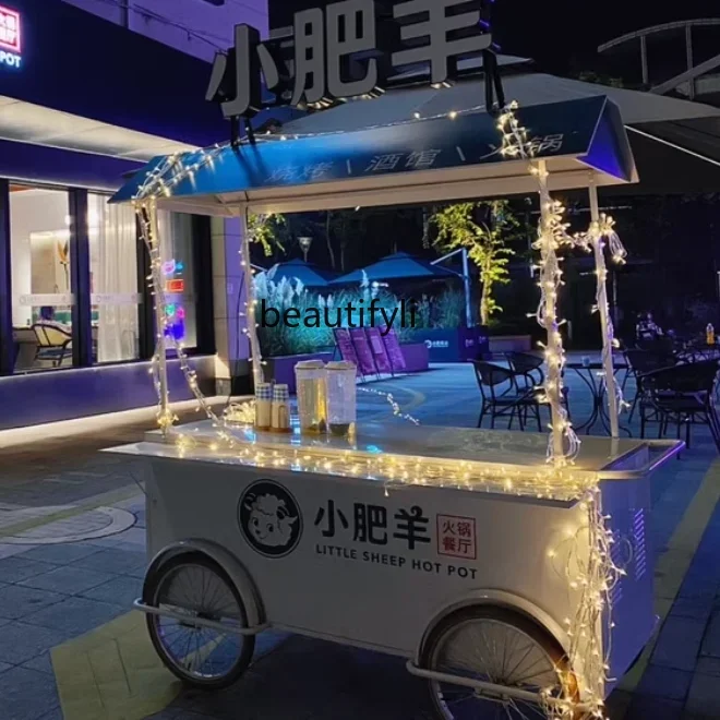 شاشة A55، عربة الوجبات الخفيفة المتنقلة للمناسبات الخارجية، عروض ترويجية لمركز التسوق، كشك يطفو #3