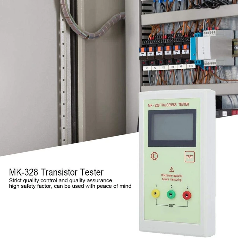 Imagem -02 - Transistor Tester Indutância Capacitância Resistência Medidor Eletrônico Transistor Portátil tr Lcr Esr Mk328