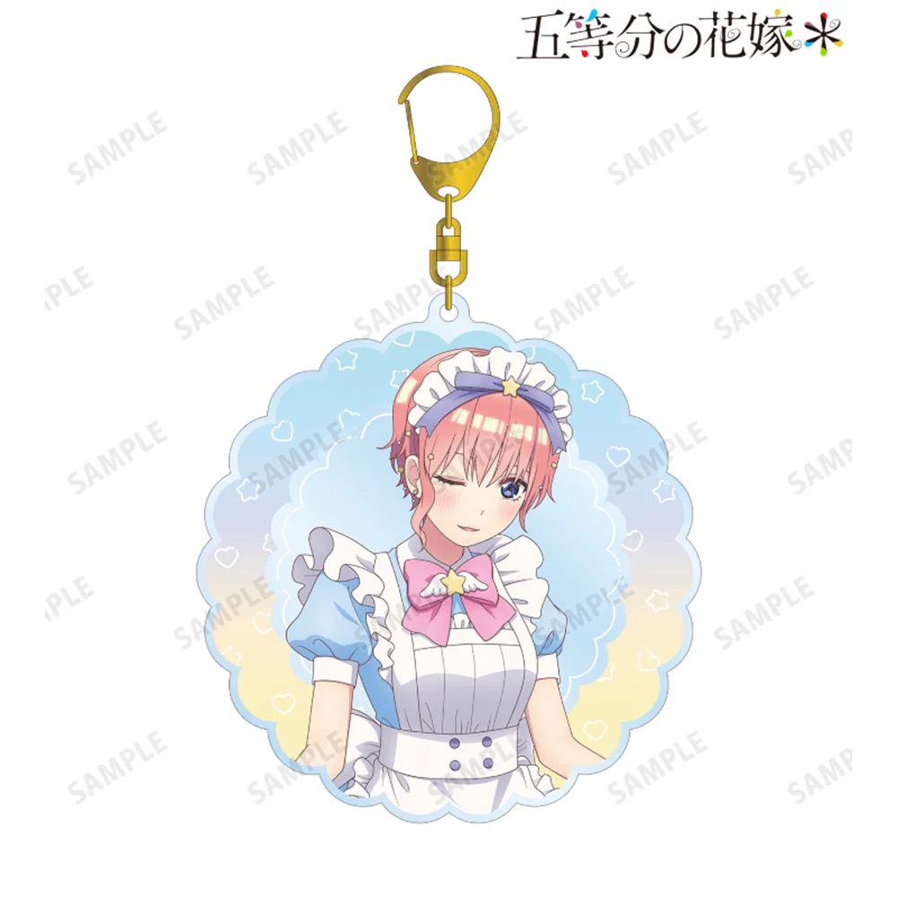 The Quintessential Quintuplets Ichika Nakano 6cm Acrylic Stand Keychain Alice Maid Ver Tabletop Ornament Bag Charm Toy Gift Fans