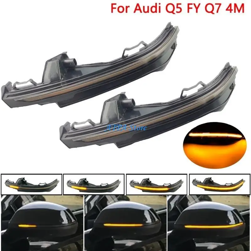 

U13C 2pcs Auto Scroll LED Dynamic Turn Light for FY 4M Rearview Mirror Flashing Repeater