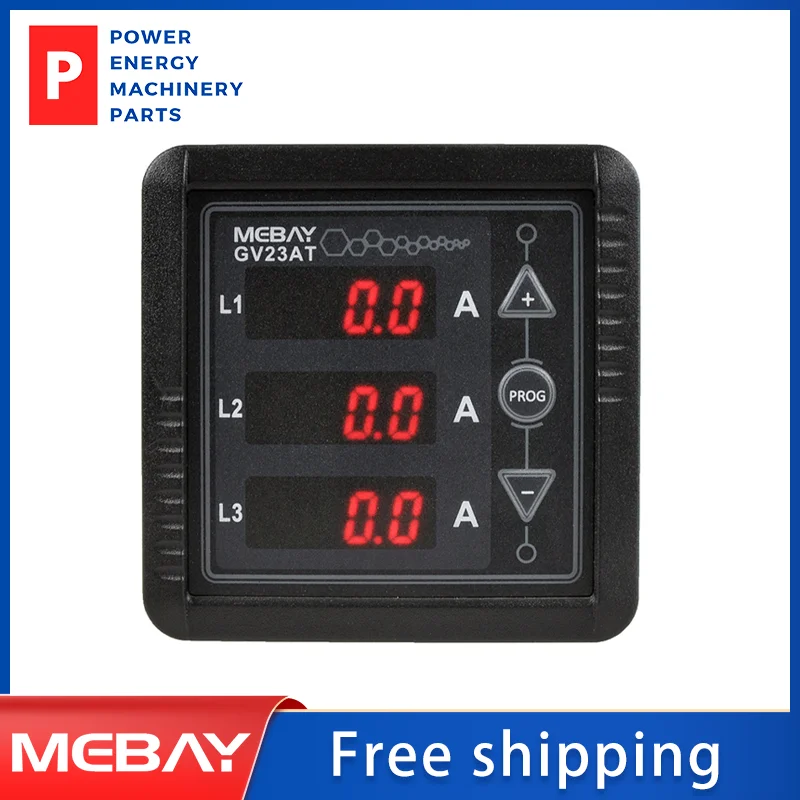 

Original MEBAY GV23AT MKII Generator Digital Three Phase 3P AC Ammeter Amp Tester Current Meter