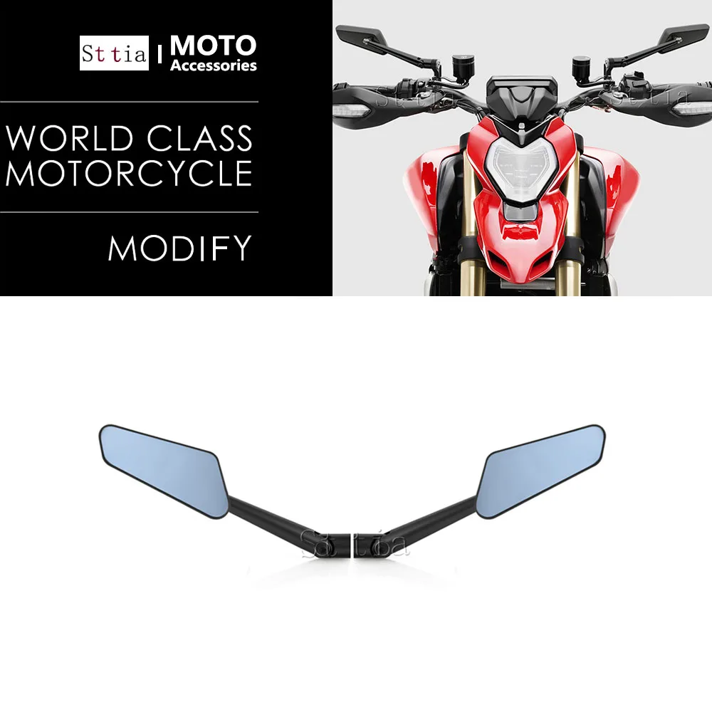 

New HYPERMOTARD V2 SP Motorcycle Black Rearview Mirror Aluminum Rear View Mirrors For Ducati Hypermotard V2 SP 2026