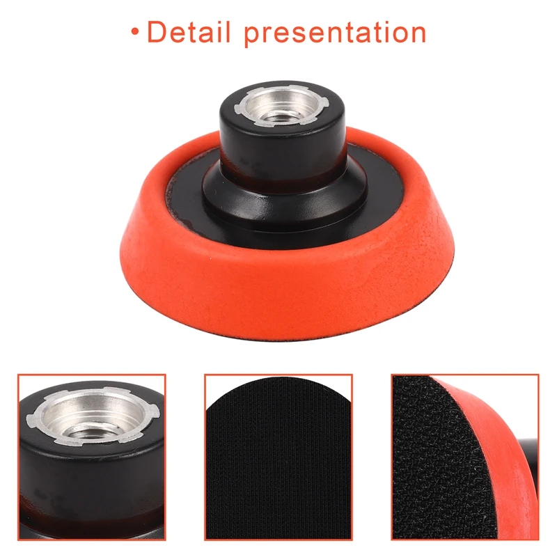 NEW-Plate Backing Pad Sponge Polishing Car Wash And Care Tools M10 1.2 Inch 2 Inch 3 Inch 3Size In One Package Polishing Machine