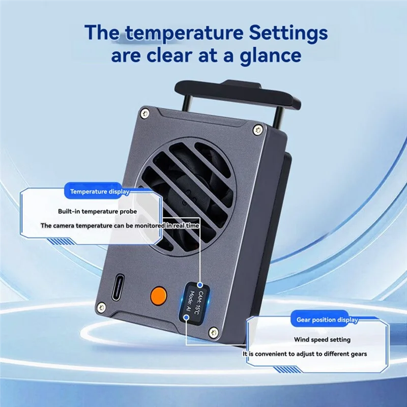 【T07A】Półprzewodnikowy radiator aparatu do Sony ZVE10/A7S3/A7C2/Canon R5/R6/R8 Fuji XT4 Sprzęt fotograficzny Radiator aparatu