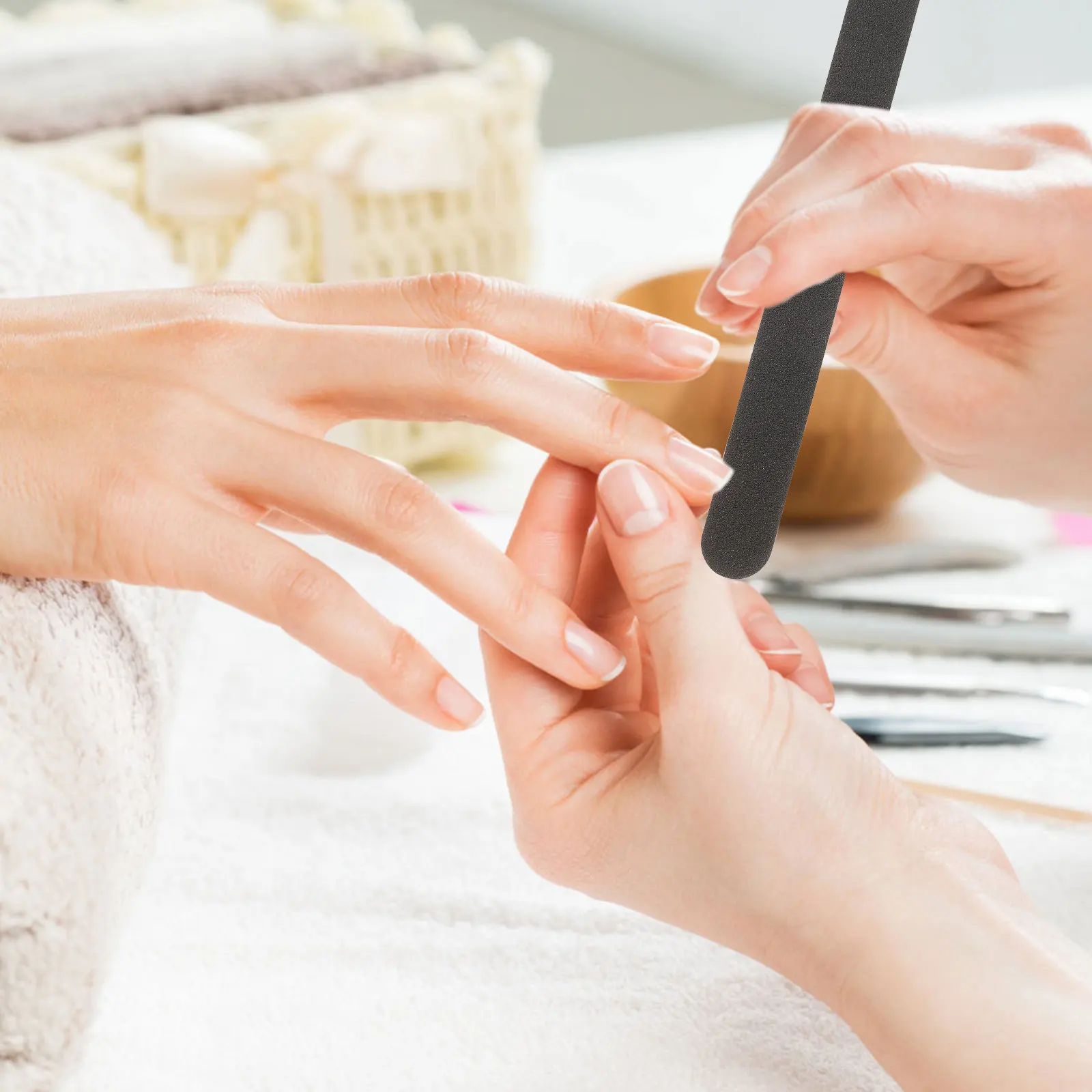 20Pcs Glitter Nail Files Emery Boards Manicure Pedicure Tools for Natural Acrylic False Nails Nail Gel Removal