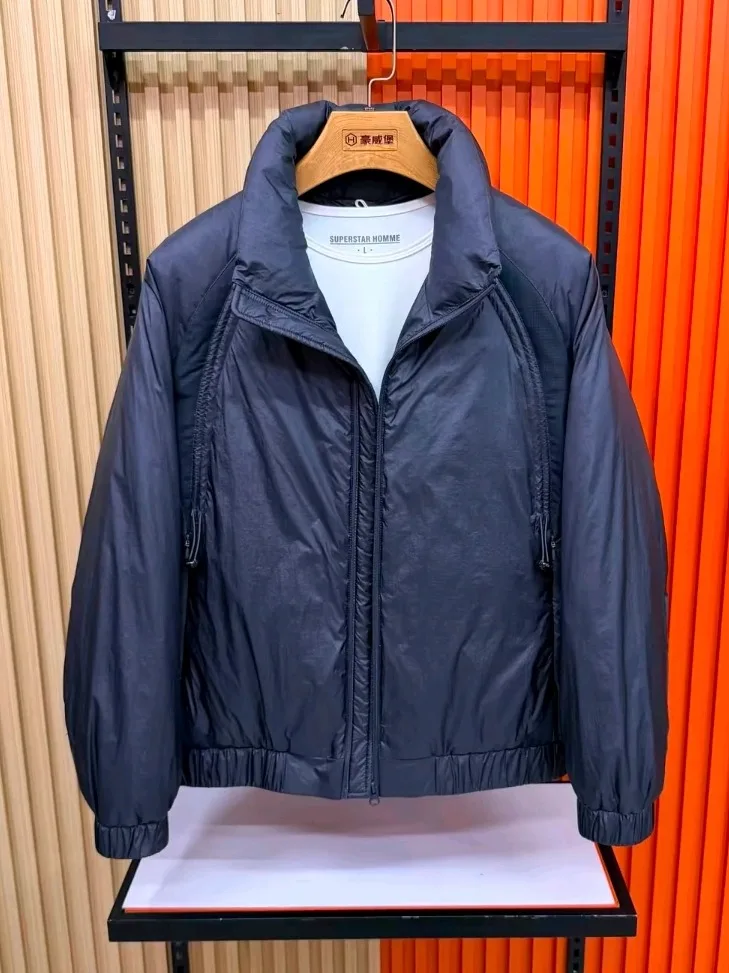 

High Quali Faionable Men's Stand Collar down Jaet Autumn Winter New Arrival Cool Sli Stand Fit Casual Sle