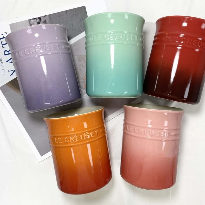 

Le Creuset Прохладный цветной держатель для измельчения клетка для кухонной утвари лопаточка трубка для хранения многофункциональный инструмент бует круглая ape Po...
