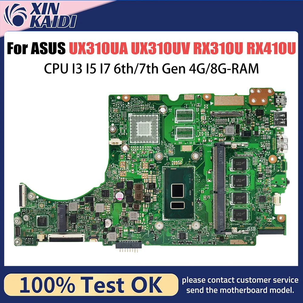 

Материнская плата UX310UA для ноутбука ASUS UX310UV RX310U RX410U UX410UQK UX310UQK U3000U UX310U UX410UA UX410U, материнская плата для ноутбука