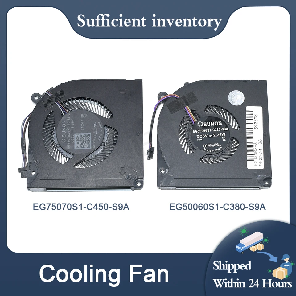 Sunny C （50） New For SUNON DC5V 2.25W EG50060S1-C380-S9A EG75070S1-C450-S9A CPU