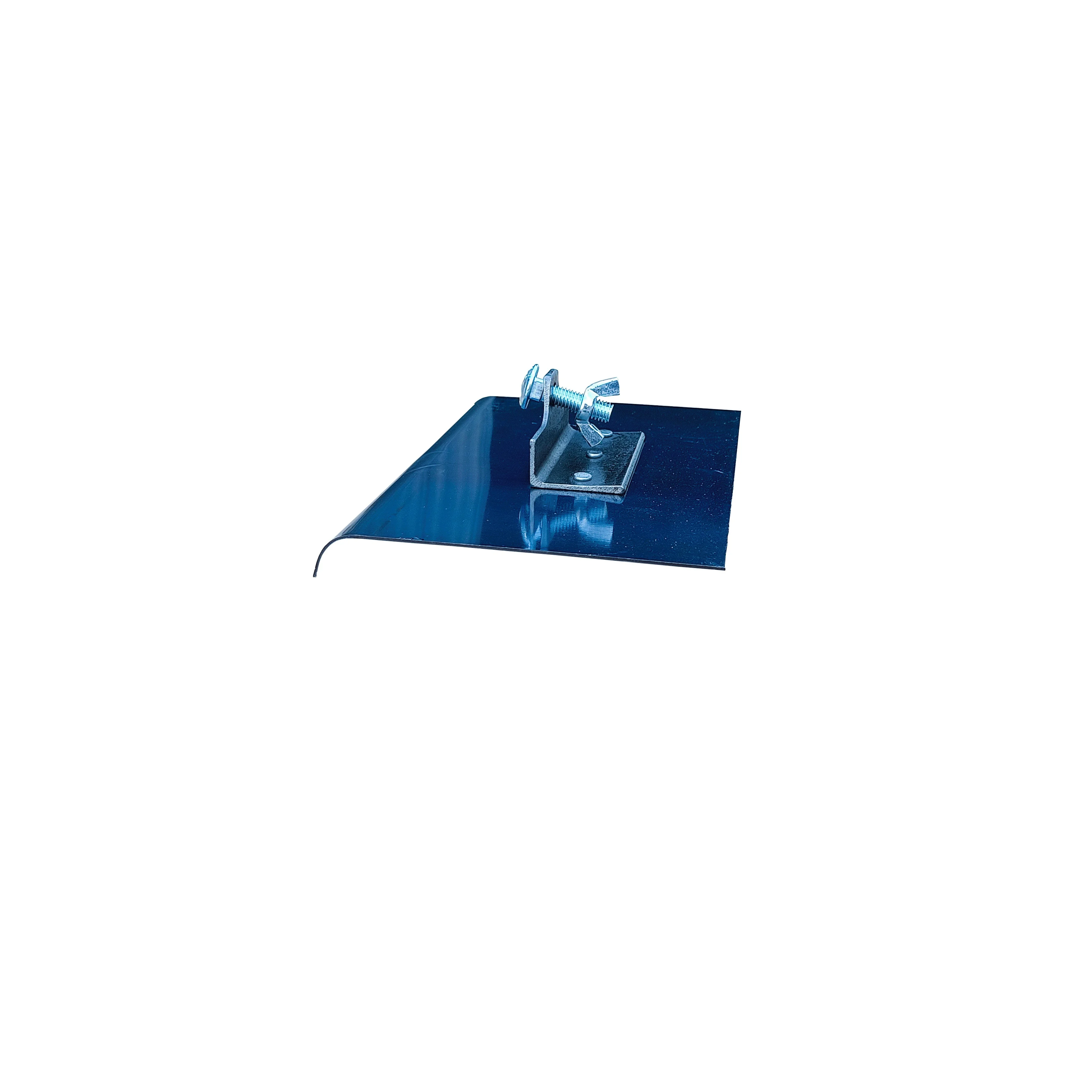 Industrial grade concrete wiper, blue steel edger, diameter 35mm, push-button snap handle, square concrete edge holder