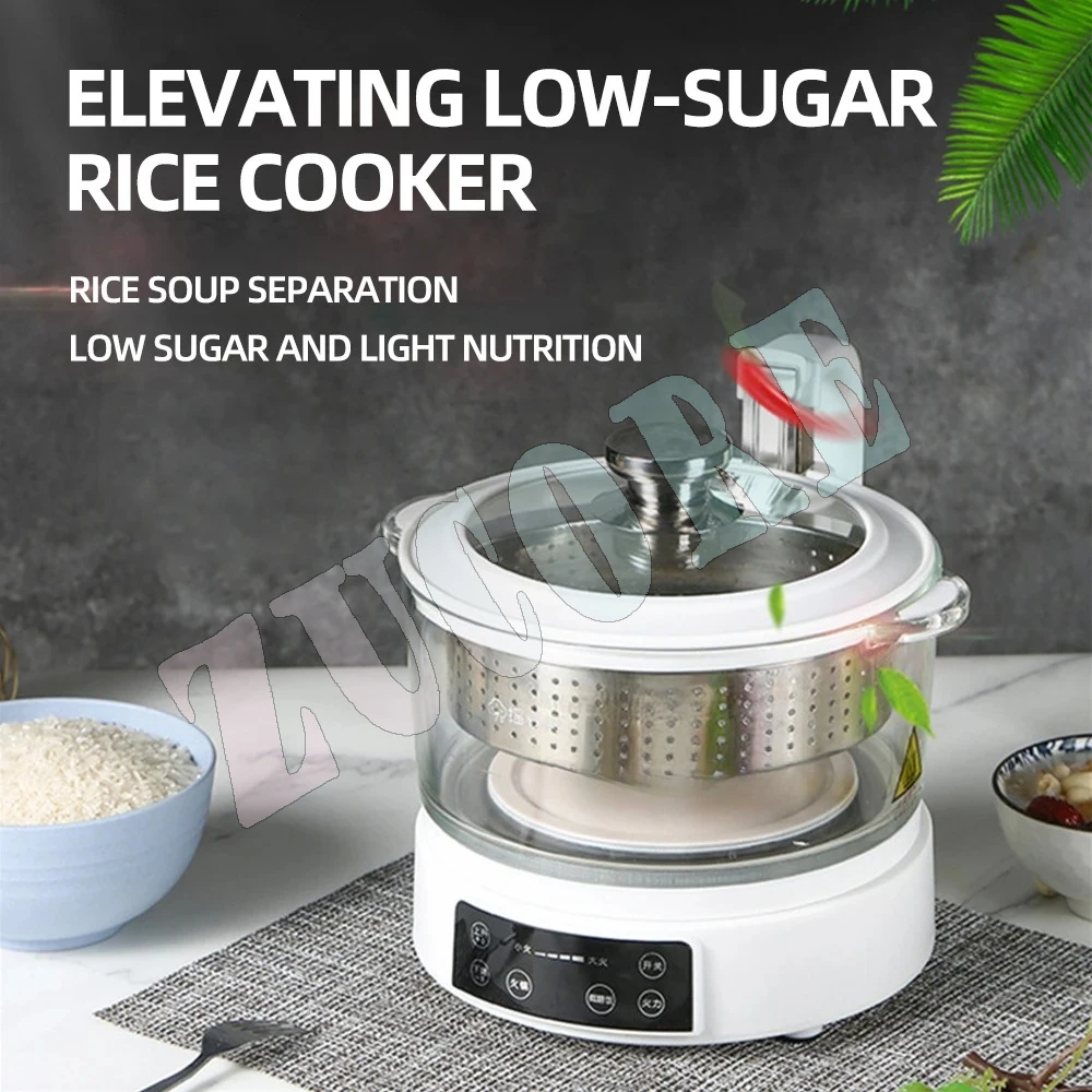 وعاء طبخ الأرز سعة 3 لتر، طباخ متعدد التحكم في السكر، وعاء صحي منزلي ذكي، بانيلا إليتريكا دي أروز