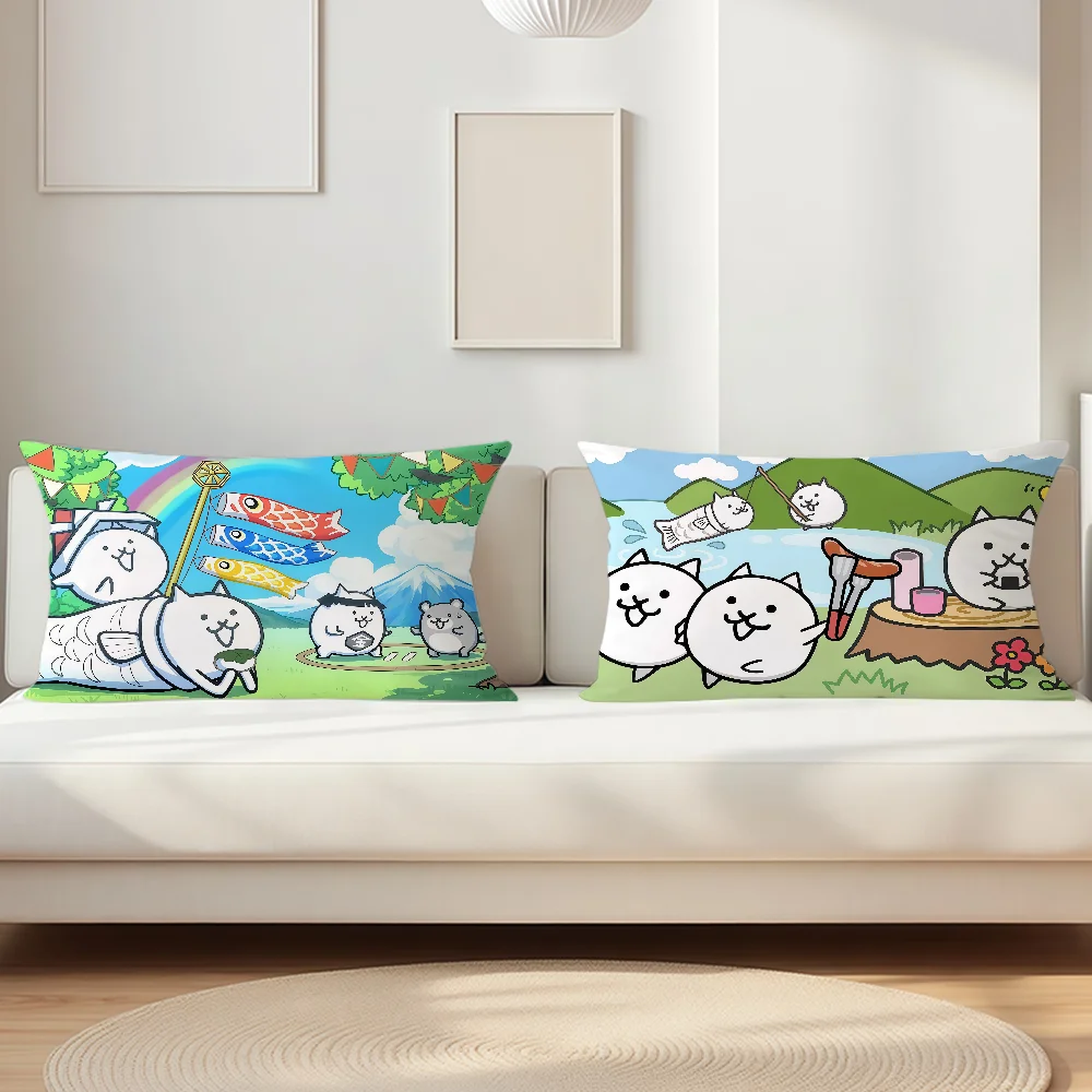 Games B-Battle Cats Pillowcase Suitable For Decorating Homes Bedrooms Children Room Sofas And Other Places