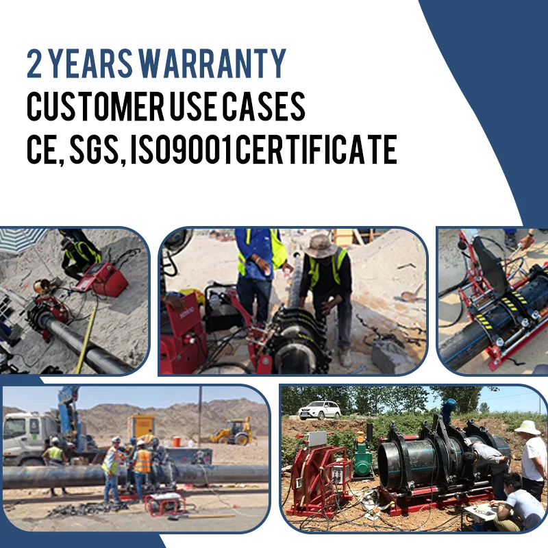 HotBADA SHBDSY-200-4  Hot Manual Polyethylene Pipe Welding Machine 63 200mm Welding Machine Manual
