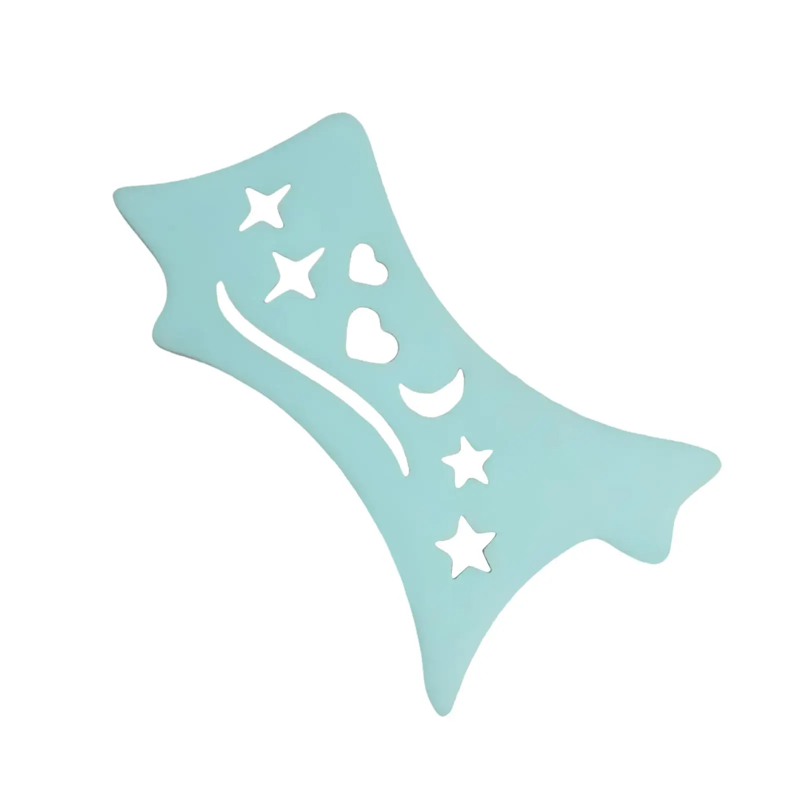 4xEyeliner Stencil อุปกรณ์ทาอายไลเนอร์ซิลิโคนอเนกประสงค์แบบใช้ซ้ำได้สำหรับเลดี้ บลู