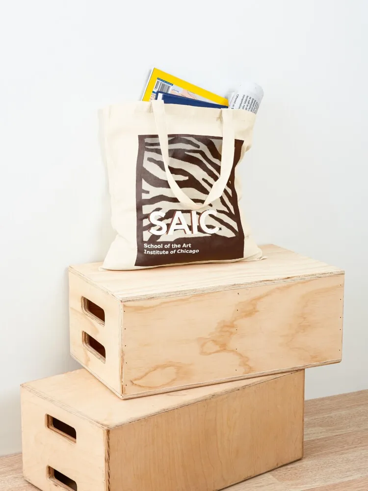 مدرسة معهد الفنون في شيكاغو التي شيرت حمل حقيبة لطيف كيس مزموم حقيبة تسوق قابلة لإعادة الاستخدام القماش