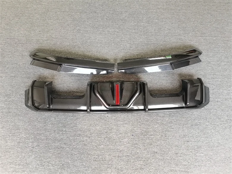 طراز BC لـ BMWS G80 M3 G82 M4 شفة ممتصة للصدمات خلفية من ألياف الكربون الجافة