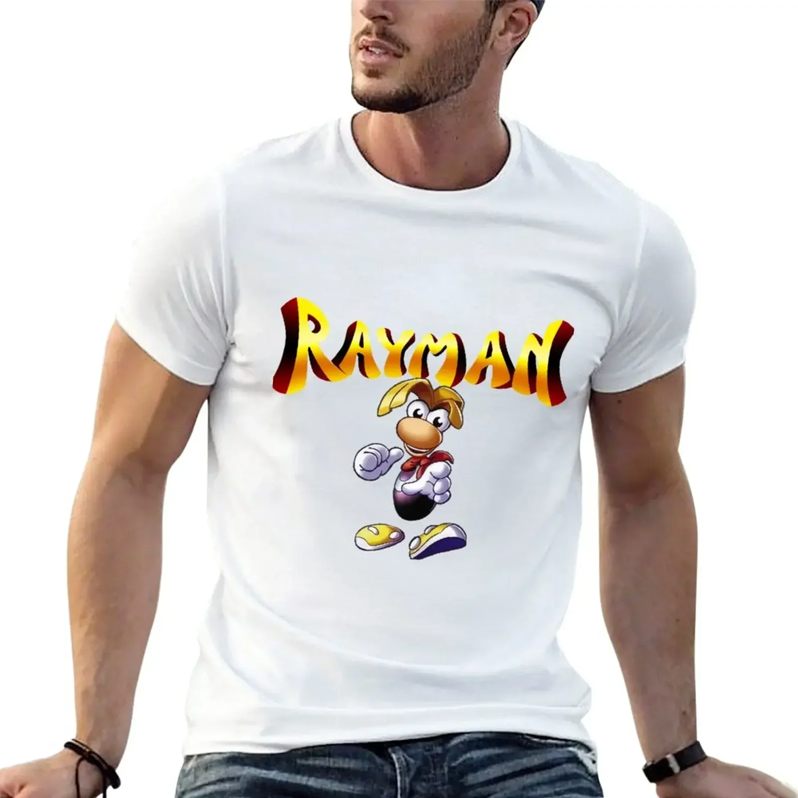 plus sizes mens workout shirts Rayman T-Shirt aesthetic clothes  harajuku  oversized t shirt  streetwear