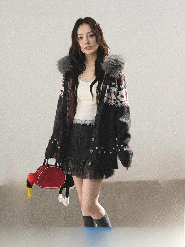 

Lulusmiracle Dark Spring Autumn Cotton Spicy Girl Denim A-Line Skirt Simple Versatile High Waist Zipper Closure