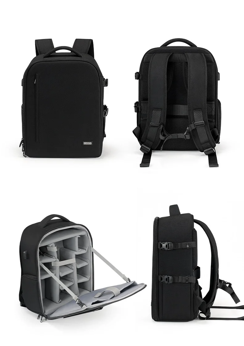 large Camera Backpack DSLR/SLR/Mirrorless Photography Camera Bag Waterproof Case with Tripod Holder& 14” Laptop Compartment