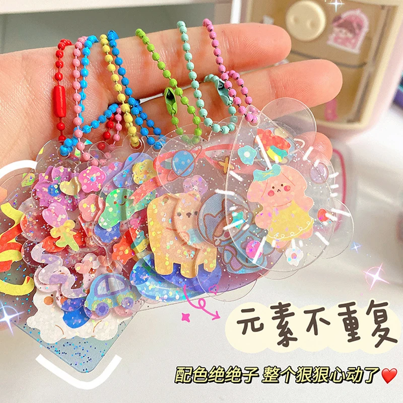 Sanrio colorido Gooka Bucket Sticker Kit, Pacote de Material DIY, presente para as crianças, novo, 28 pcs