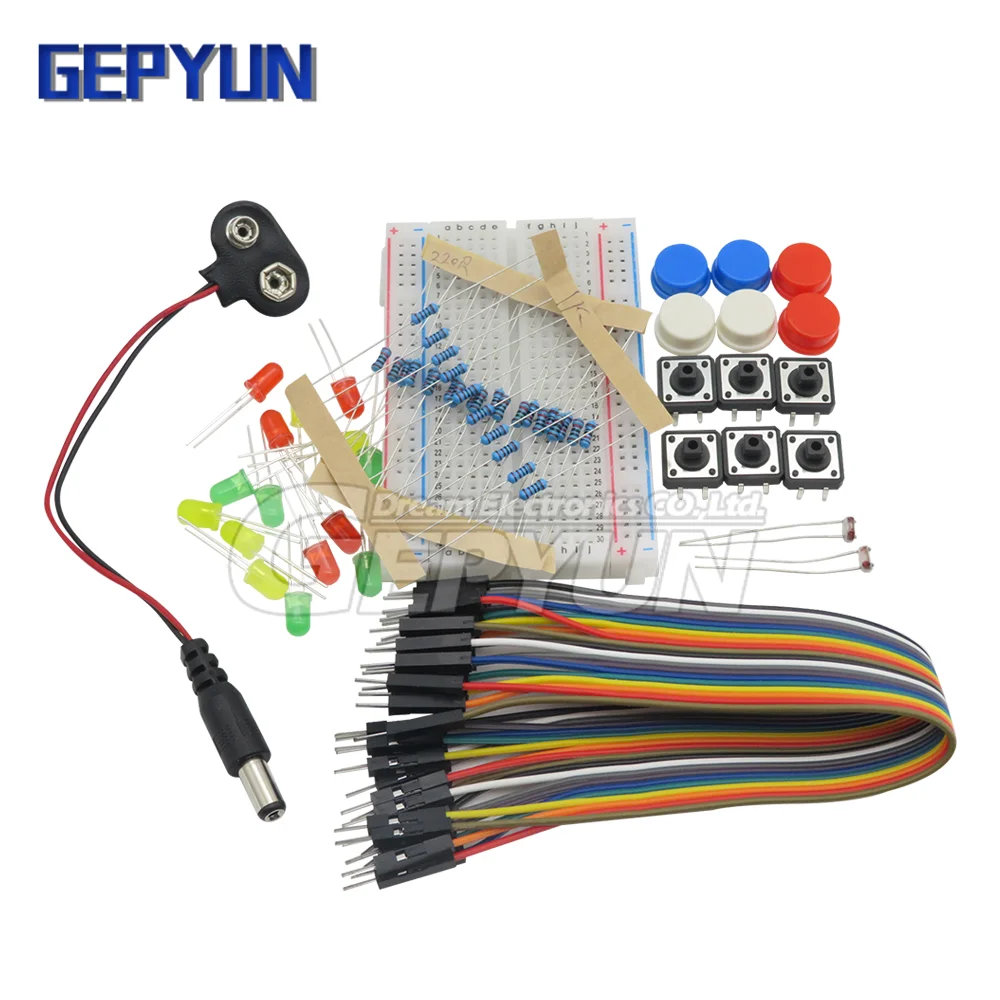 Starter Kit For UNO R3 Mini Breadboard LED Jumper Wire Button For Arduino Diy Kit