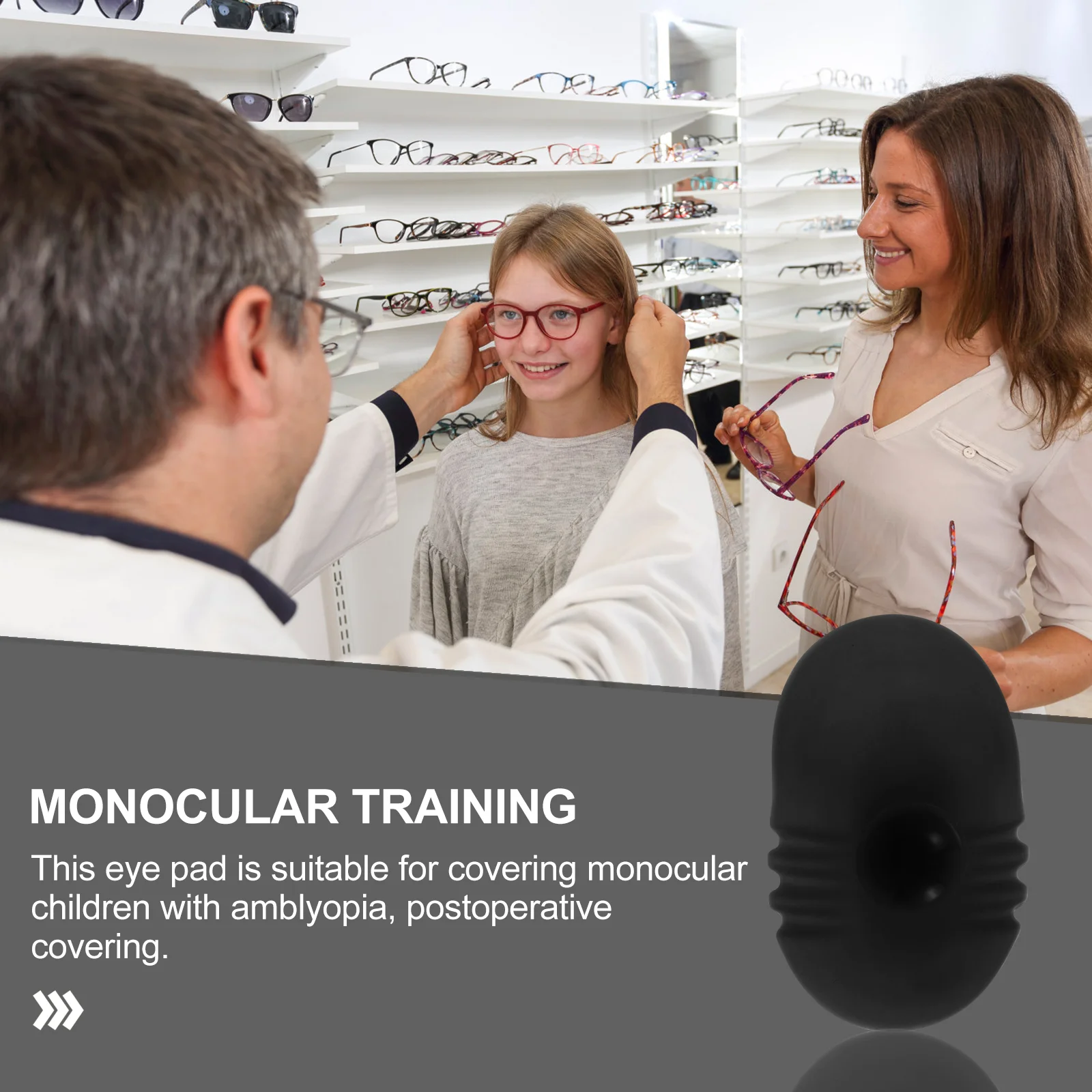 Silicone Suction Cup Eye Mask Patches for Kids Eyeshade Bandage Silica Gel Child