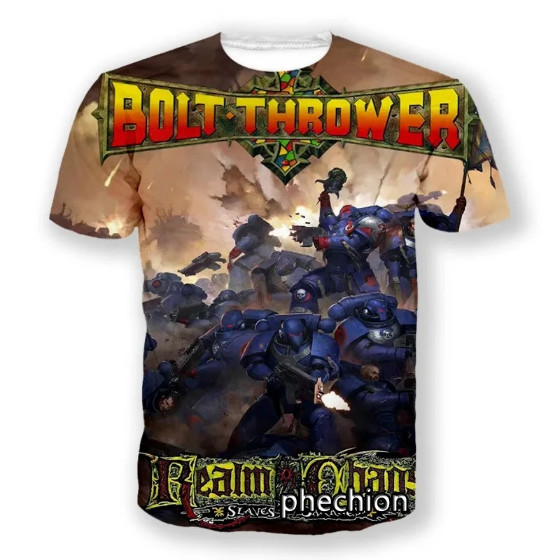 Classic Death Metal Band Bolt Thrower 3D Printed Men Women Short Sleeves T-shirts Fashion Summer Vintage Hip Hop Street Tees Top