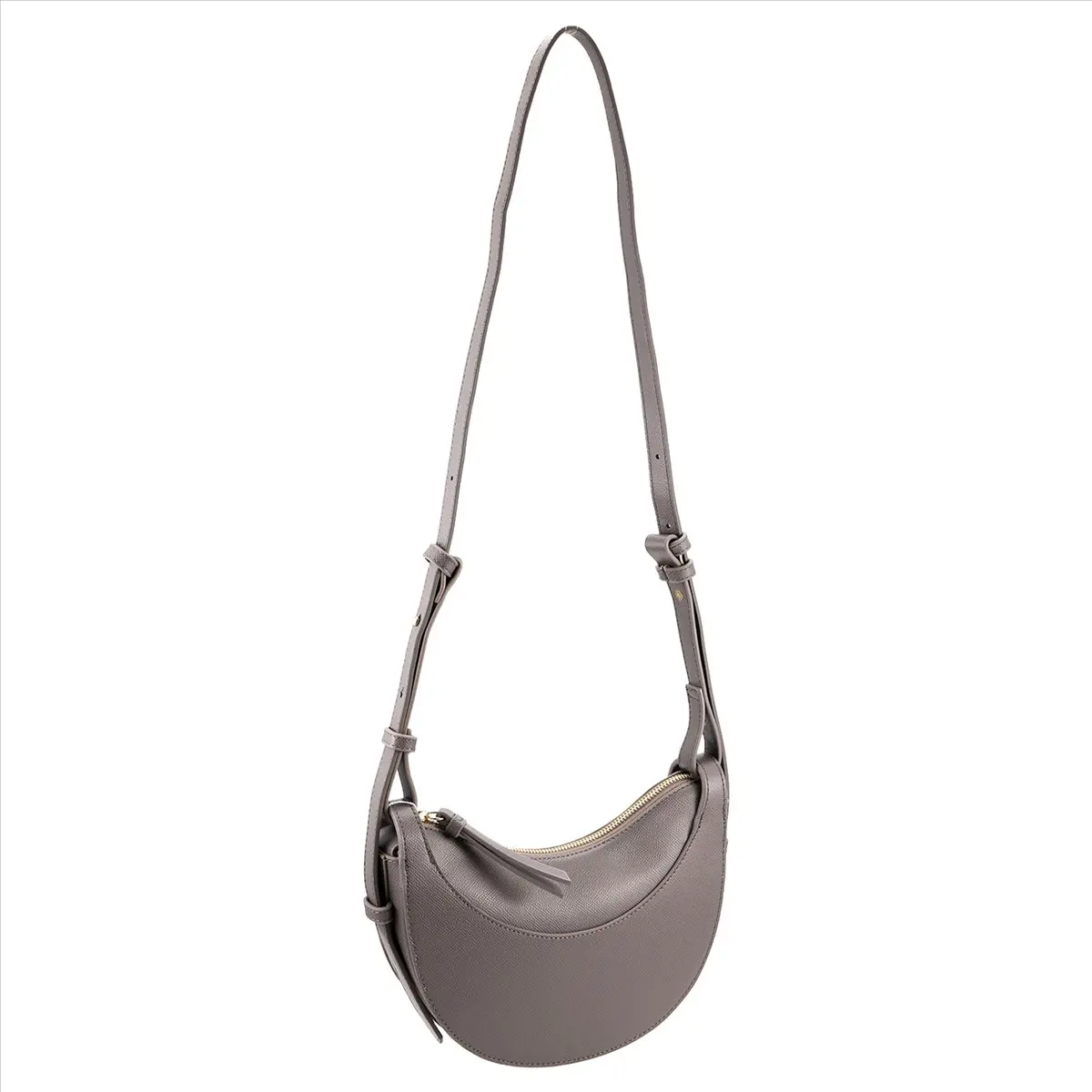 

M09K Универсальная повседневная сумка в форме полумесяца, седельная сумка, модная сумка на плечо, большая вместительная сумка-мессенджер, серая
