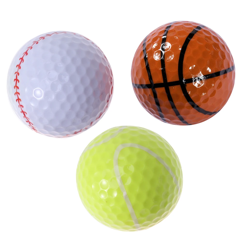

6pcs Sports Theme Ball Training Sports Balls Simulation Rubber Practice Ball Supplies for Outdoor (Tennis, Basketball, Baseball,
