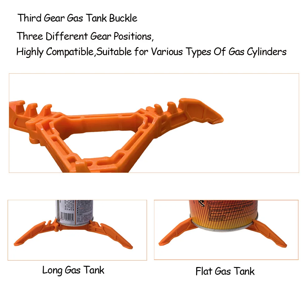 مثبت علبة الوقود لمواقد التخييم صغيرة قابلة للطي للتخييم والتنزه والطبخ خزان الغاز موقد حامل خرطوشة علبة ترايبود #2