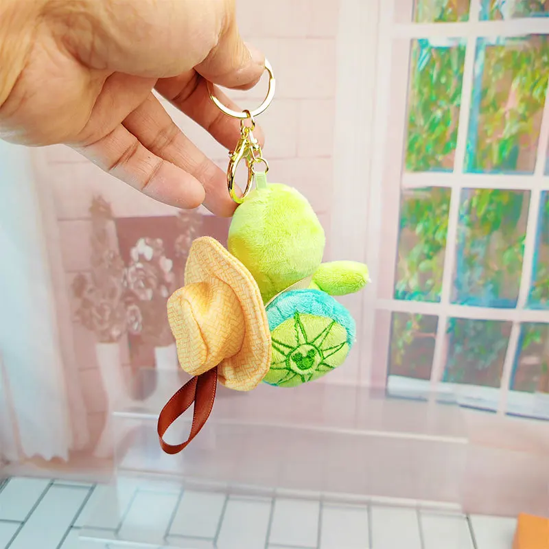 Disney Olu Mel Cotton Kreatywna Pluszowa Lalka z Kreskówki Mała Gitara Brelok Ozdoba do Plecaka Prezent dla Dziewczynki na Boże Narodzenie Urodziny