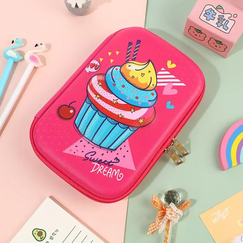 3D Eva Pencil Bag Cute Cartoon Large Capacity Hard Case Kawaii EVA 3D Hard Case Students Stationery box Pencil Strorage Box Gift - Image 2