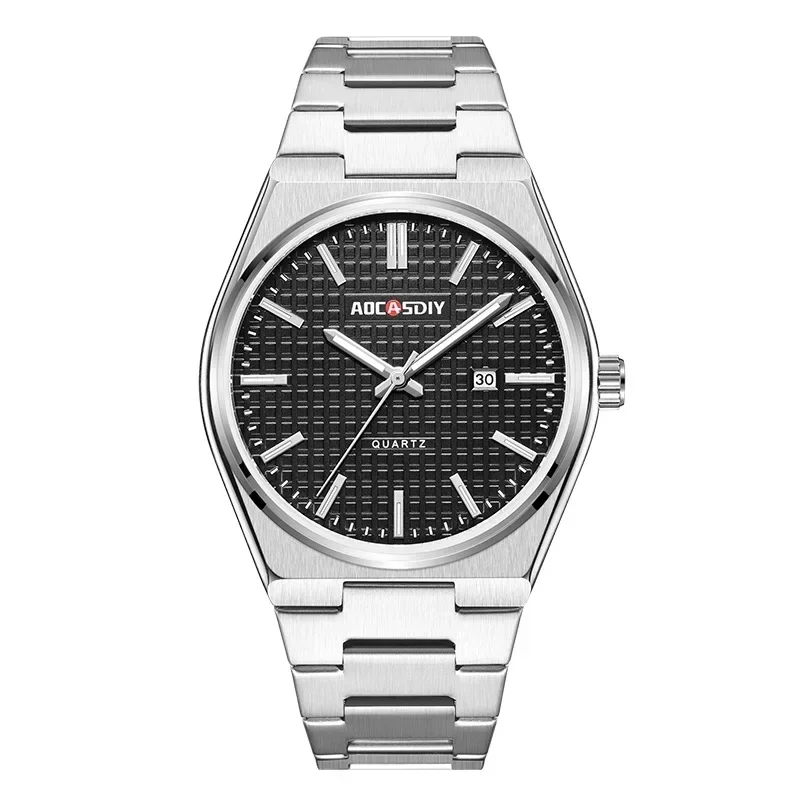 Montre de sport à quartz étanche pour homme, montre chronographe décontractée, horloge de date, marque supérieure, luxe, 2024