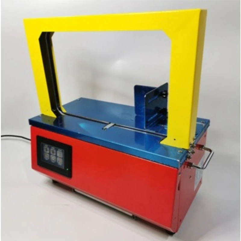 

KJ-HF2020X Vegetable Strapping Machine Plastic Tray Fully Automatic Packer Small Glue Free Sausage Bundling Machine