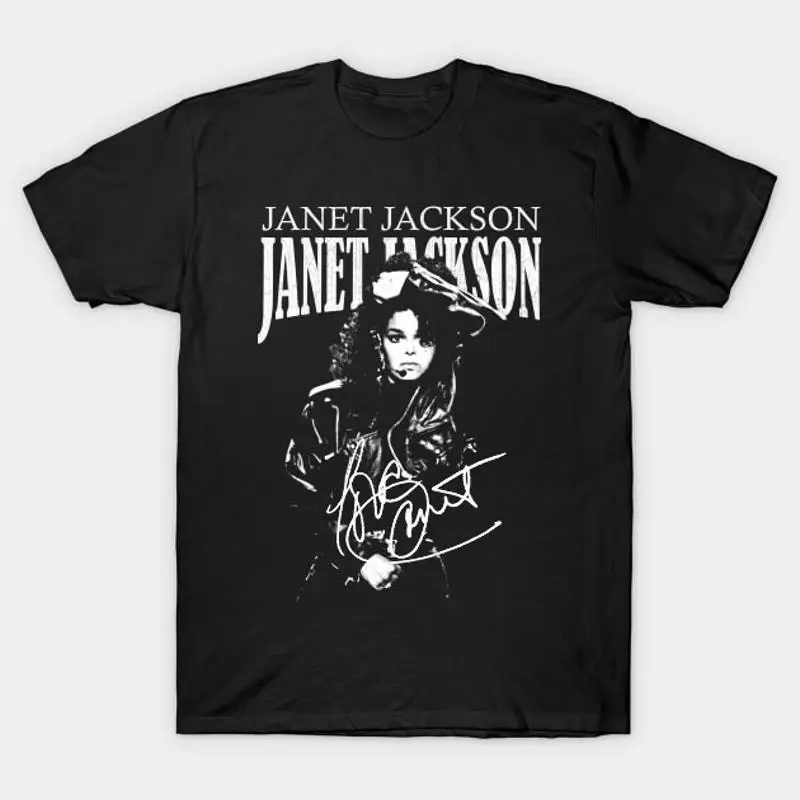 Janet Jackson Black Color Full Size S To 5XL  T shirt Adults