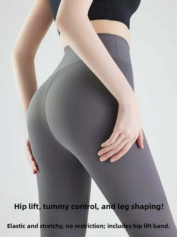 Cintura alta calças de yoga das mulheres primavera verão fina cintura alta levantamento bunda arca pele padrão bla calças proteção solar