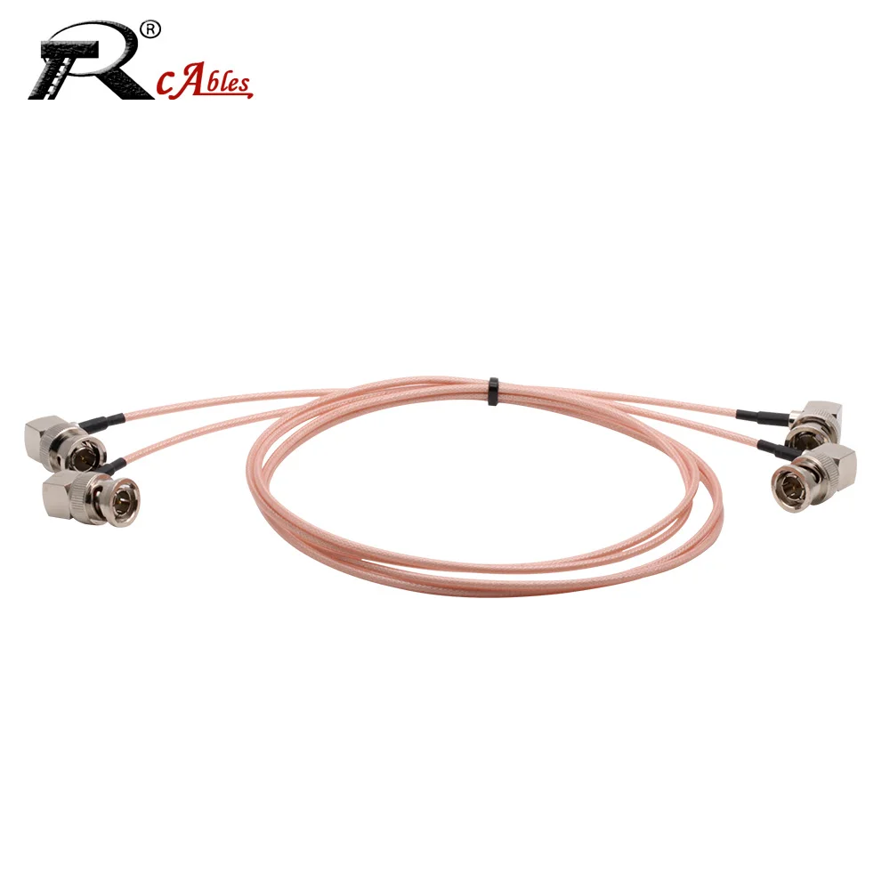 

RF Coaxial RG179 Cable 75 Ohm BNC Male Right Angle to BNC Male Plug Connector for Video Camera SDI Camcorder HD-SDI/3G-SDI/4K/8K