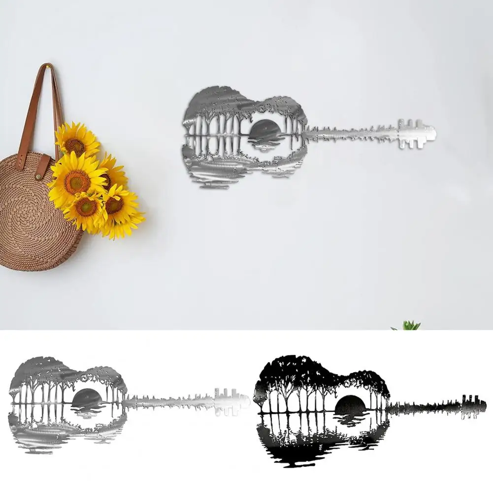 

Bedroom Guitar Wall Decor Abstract Guitar Wall Decoration Abstract Metal Guitar Wall Decor Unique Iron Craft for Room Bathroom
