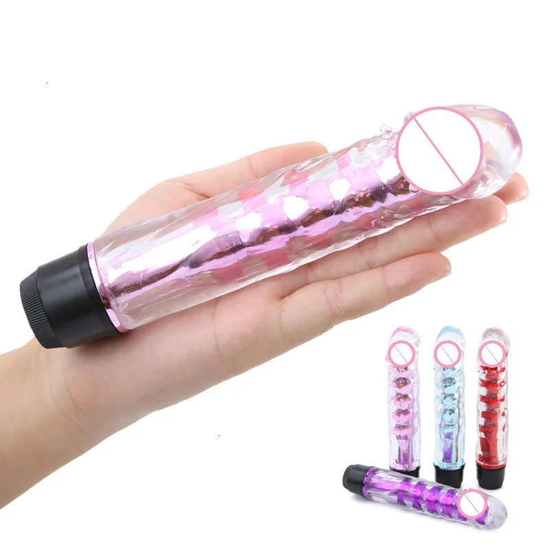 Gelee Dildo Vagina Vibrator Leistungsstarke G-Spot Anal Vibrierender Massager Klitoris Kugel Vibratoren Für Frau Erwachsene Sex Spielzeug Produkte