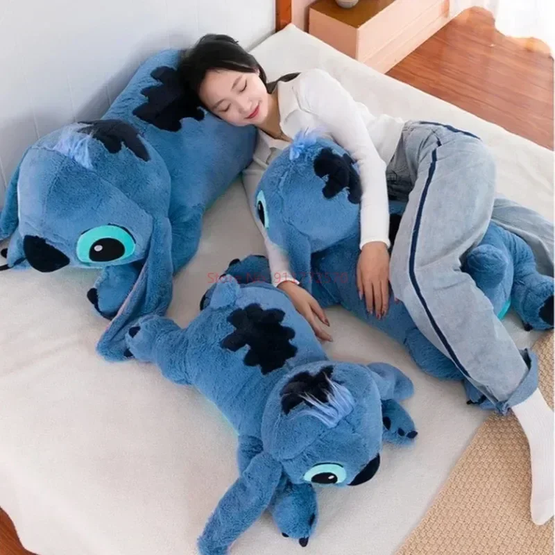 

45/60/ 80cm Disney Lilo & Stitch Series Cartoon Kawaii Plush Doll Toys Soft Stuffed Throw Pillow Back Cushion Kids Xmas Gifts