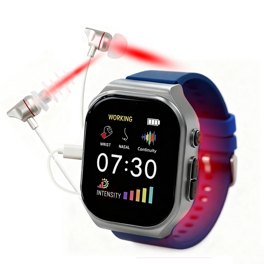 

16 Holes Hypertension Laser Therapy Watch Semiconductor Treatment Instrument 650nm Blood Irradiation Acupuncture Points Watch